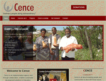Tablet Screenshot of cence.co.za